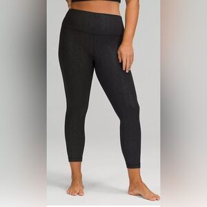 lululemon Align High-Rise Pant 25"
In Aqueous Emboss Black, Size 6